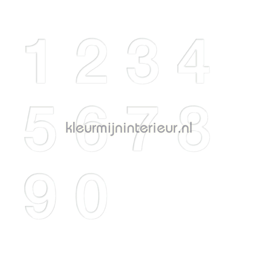 Cijferset, Helvetica, 20mm, Wit wallstickers 12011020 tal og bogstaver Pick-up